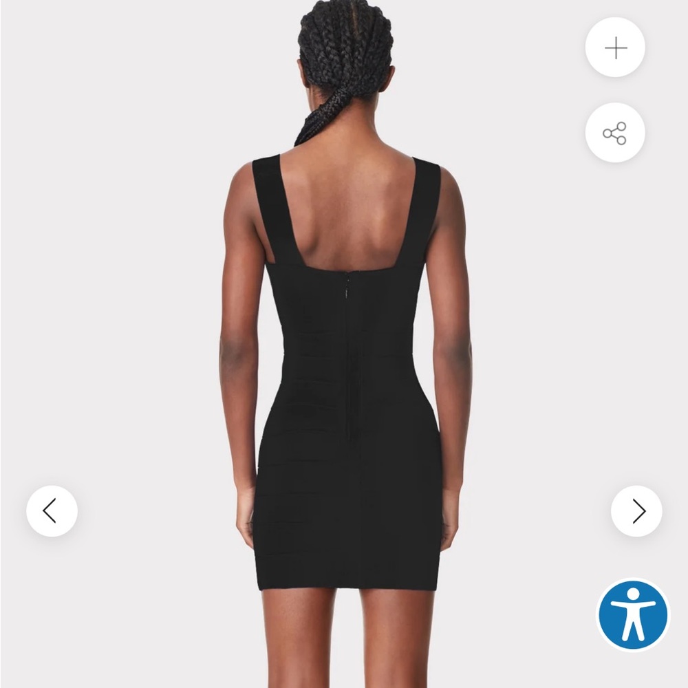 Herve Leger Black Bandage Sweetheart Mini Dress - Picture 6 of 8